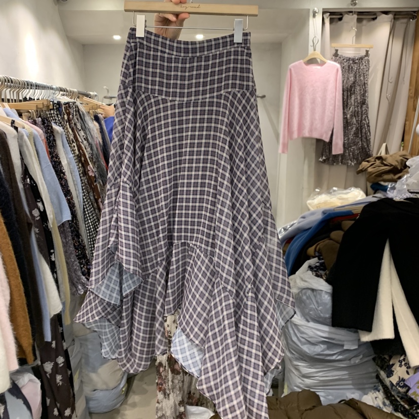 LOGROAD韓國直郵㊣女裝新品熱賣時尚休閑推薦職業半身裙中短裙LOG ROAD半身裙/中短裙
