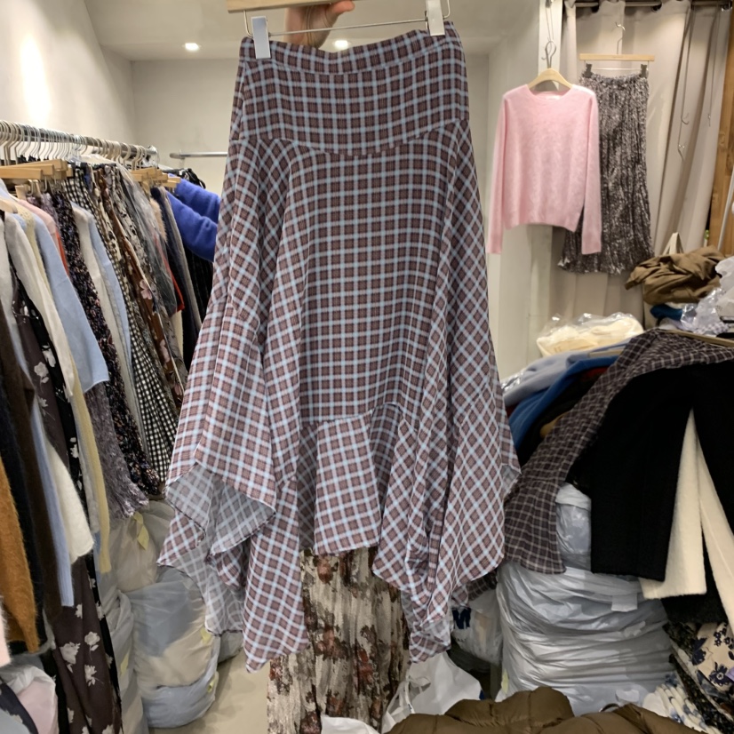 LOGROAD韓國直郵㊣女裝新品熱賣時尚休閑推薦職業半身裙中短裙LOG ROAD半身裙/中短裙圖色1
