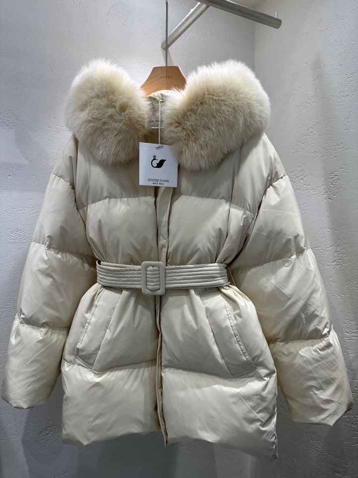 LE OVE/VERDI東大門㊣直郵女士新品真品短款羽絨服含腰帶絨LE OVE/VERDI短款羽絨服圖色1