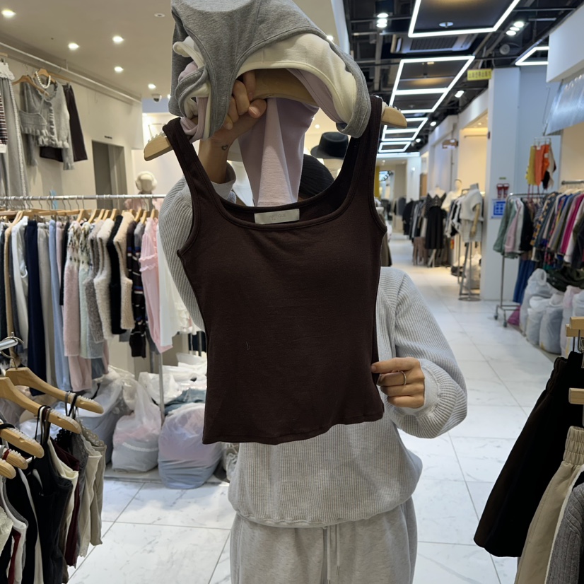 HIPTIQUE韓國直郵㊣女士新品25秋冬推薦人氣時尚職業吊帶背心HIPTIQUE吊帶/背心圖色4棕色