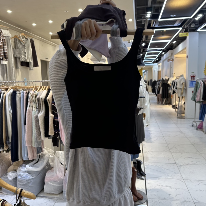 HIPTIQUE韓國直郵㊣女士新品25秋冬推薦人氣時尚職業吊帶背心HIPTIQUE吊帶/背心圖色5黑色