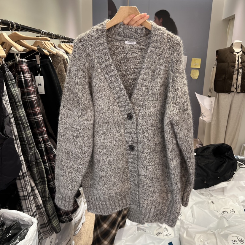 ORMORE韓國代購㊣女裝新品真品25秋冬時尚熱賣休閑毛衣羊毛衫ORMORE毛衣圖色2