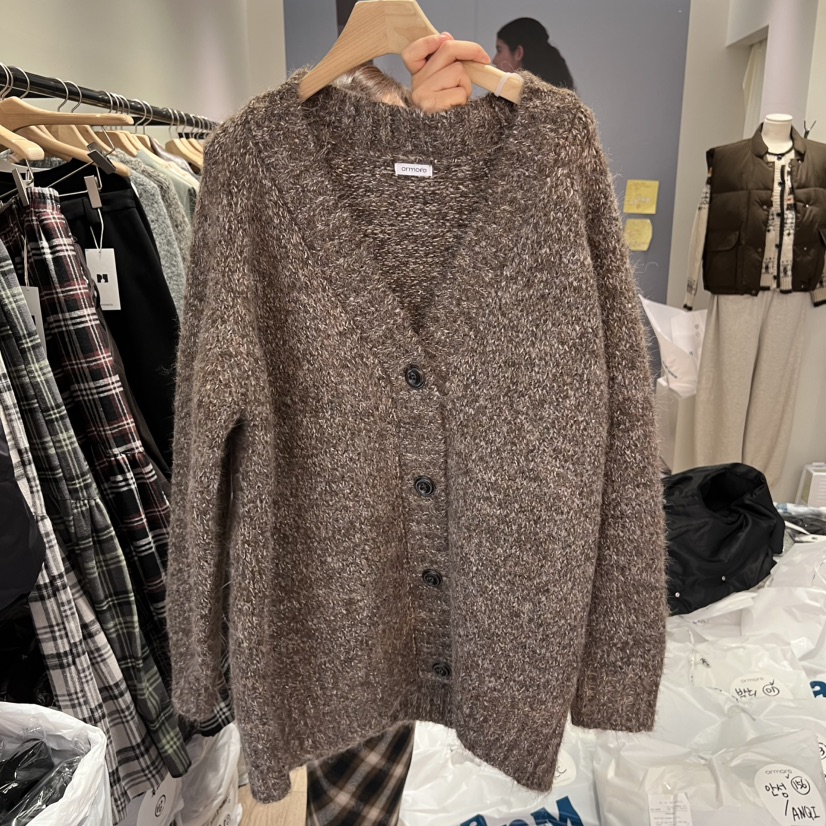 ORMORE韓國代購㊣女裝新品真品25秋冬時尚熱賣休閑毛衣羊毛衫ORMORE毛衣圖色3