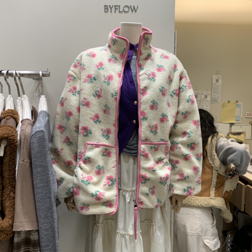 BY FLOW東大門㊣直郵女士新品25秋冬時尚職業真品夾克可愛的BY FLOW夾克圖色2