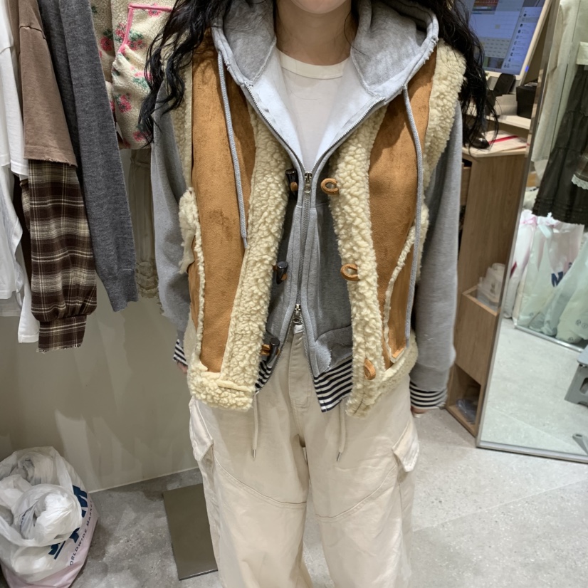 BY FLOW東大門㊣直郵女士新款職業時尚人氣25秋冬馬甲里外穿BY FLOW馬甲圖色2