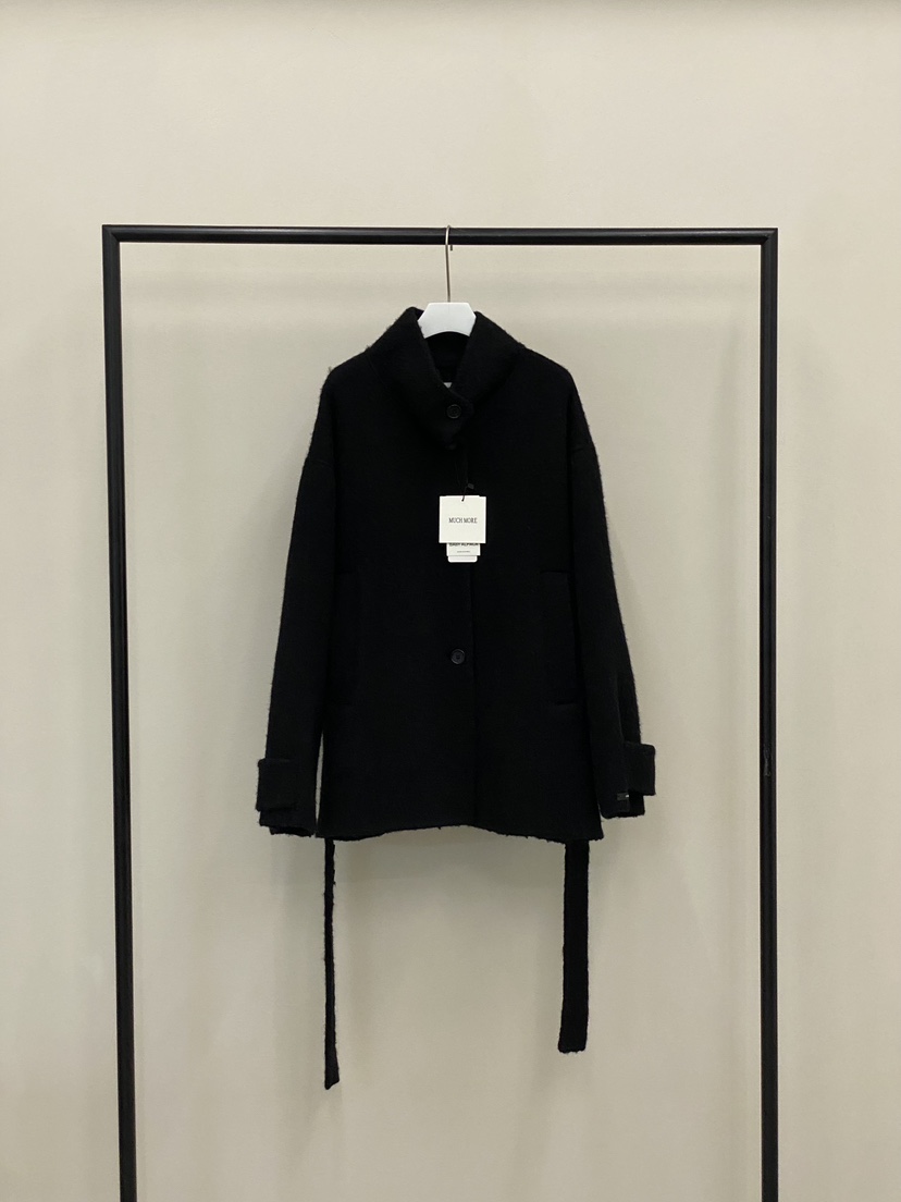 MUCH MORE東大門㊣直郵女士新品25秋冬職業中長款大衣含腰帶MUCH MORE中長款大衣圖色2