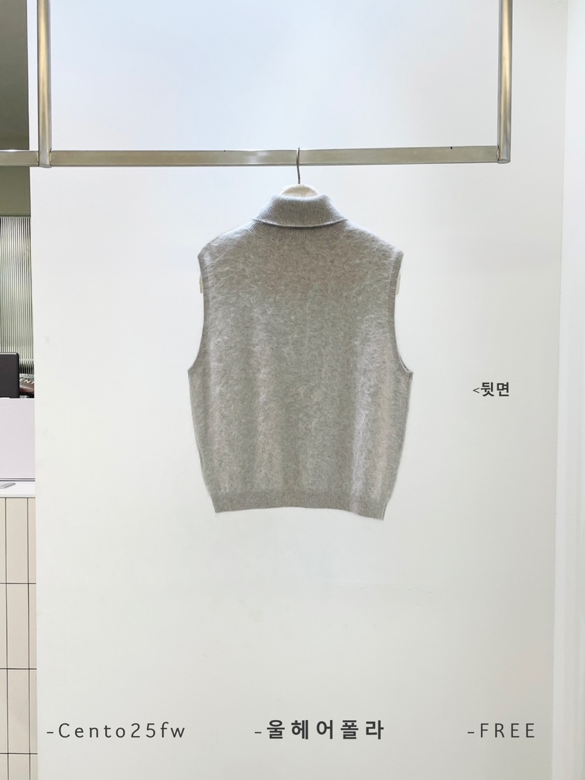 CENTO韓國直郵㊣女裝新款休閑推薦25秋冬熱賣職業吊帶背心羊毛CENTO吊帶/背心