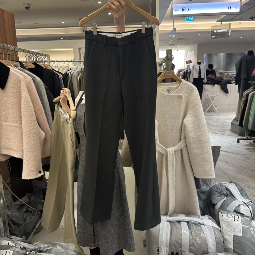 MER東大門㊣直郵女裝新品推薦人氣休閑時尚25秋冬休閑褲加絨MER/ANGELO BIANCO休閑褲圖色2墨色