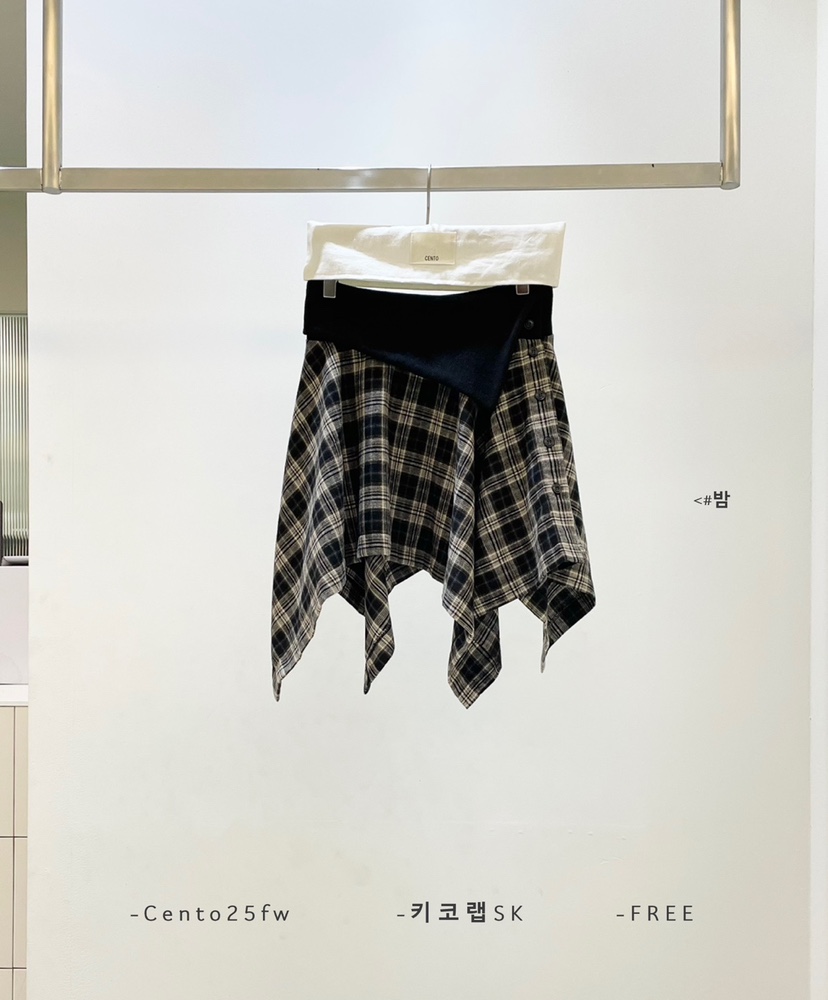 CENTO韓國代購㊣女裝新款熱賣時尚職業25秋冬休閑推薦人氣短裙CENTO短裙