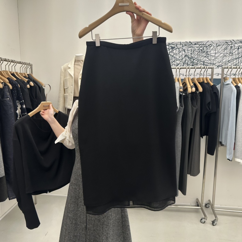 MER韓國直郵㊣女裝新品真品人氣職業休閑推薦熱賣時尚25秋冬長裙MER/ANGELO BIANCO長裙圖色2