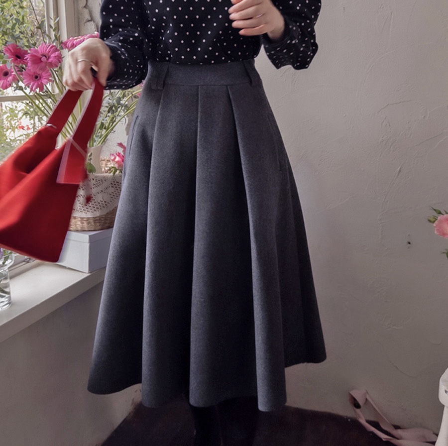 FRILL-T東大門㊣直郵女士新款推薦人氣時尚25秋冬半身裙中短裙FRILL-T半身裙/中短裙