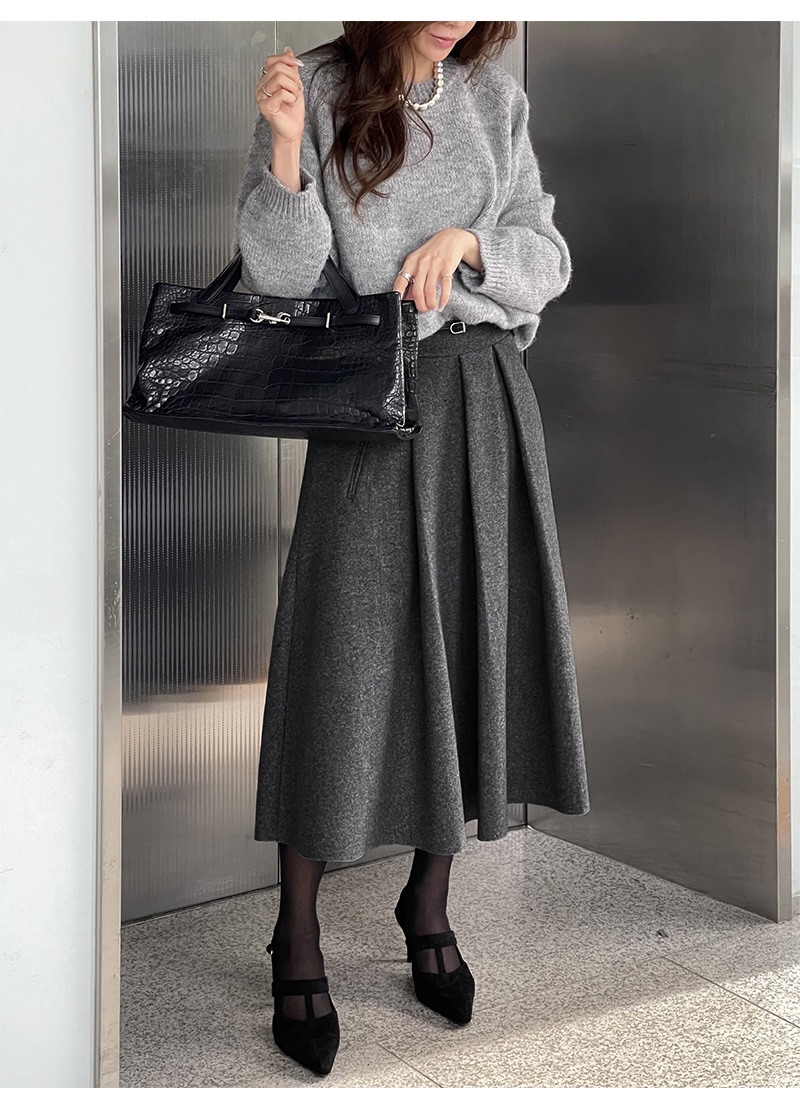 FRILL-T東大門㊣直郵女士新款推薦人氣時尚25秋冬半身裙中短裙FRILL-T半身裙/中短裙