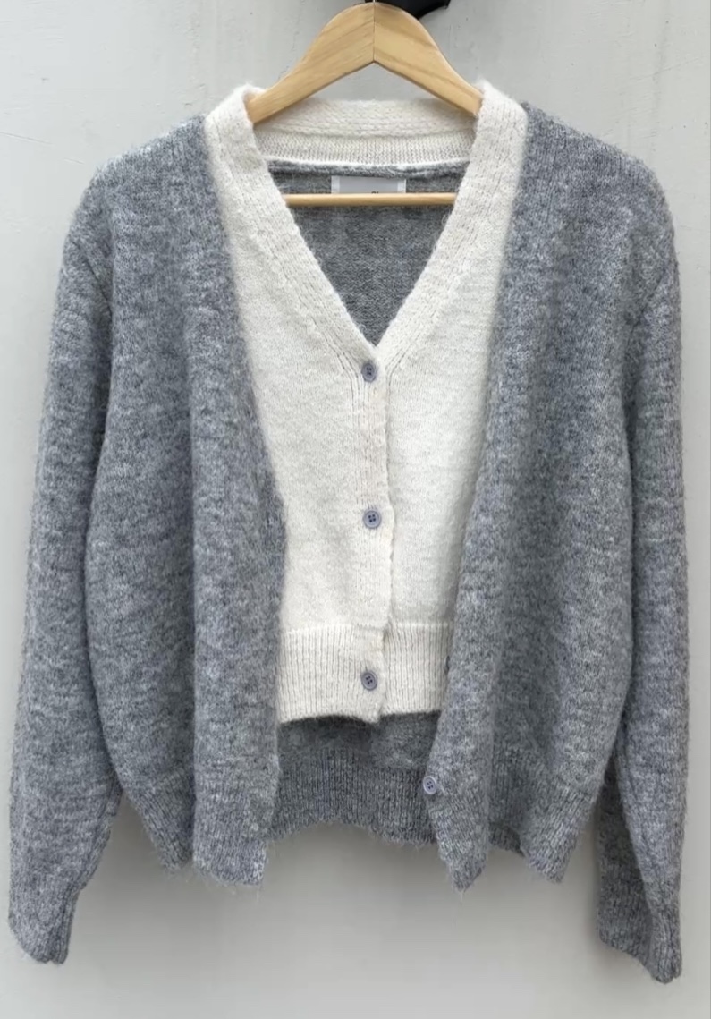 CLASSY-O東大門㊣代購女士新品25秋冬推薦職業針織衫羊毛雙層CLASSY-O針織衫圖色2