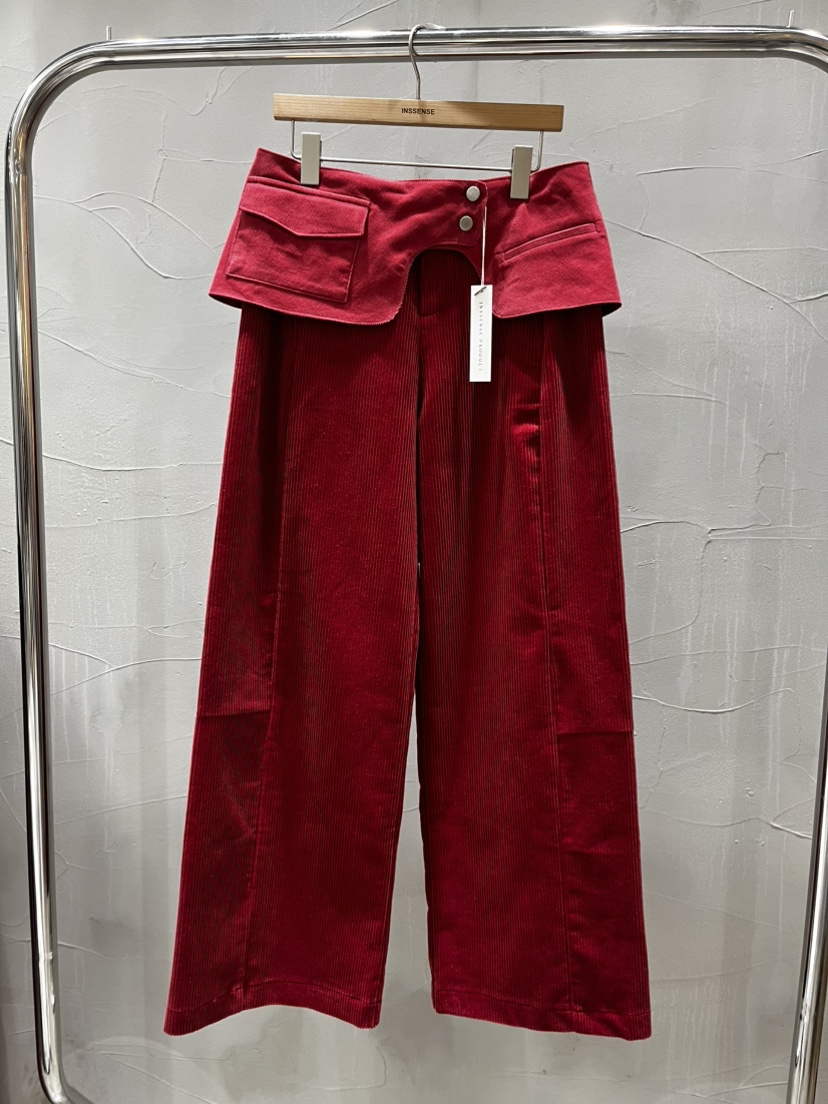 INSSENSE-A東大門㊣直郵女士新款人氣職業休閑褲含腰帶套裝INSSENSE-A休閑褲