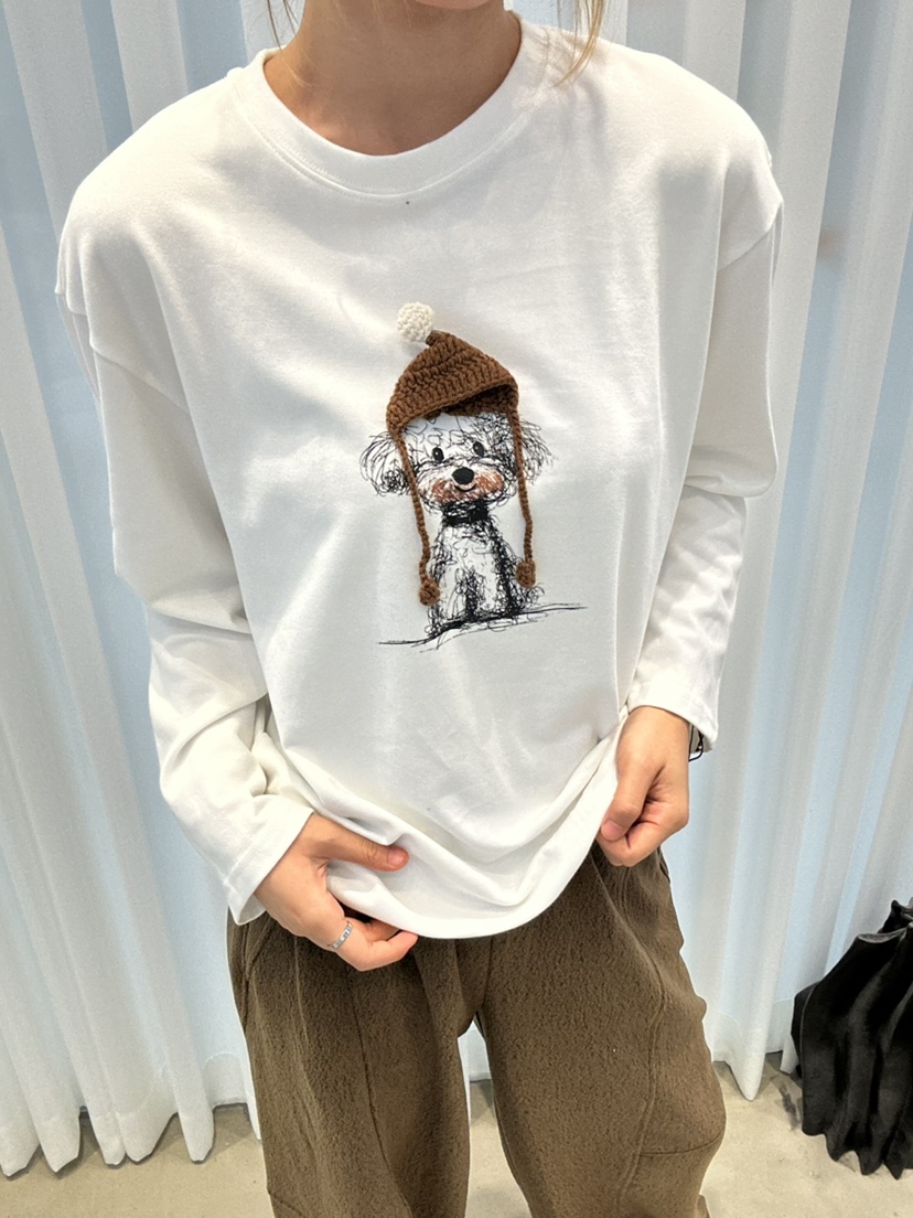 MILLIMETER東大門㊣直郵女士新款人氣熱賣職業推薦真品長袖T恤MILLIMETER/MGML長袖T恤