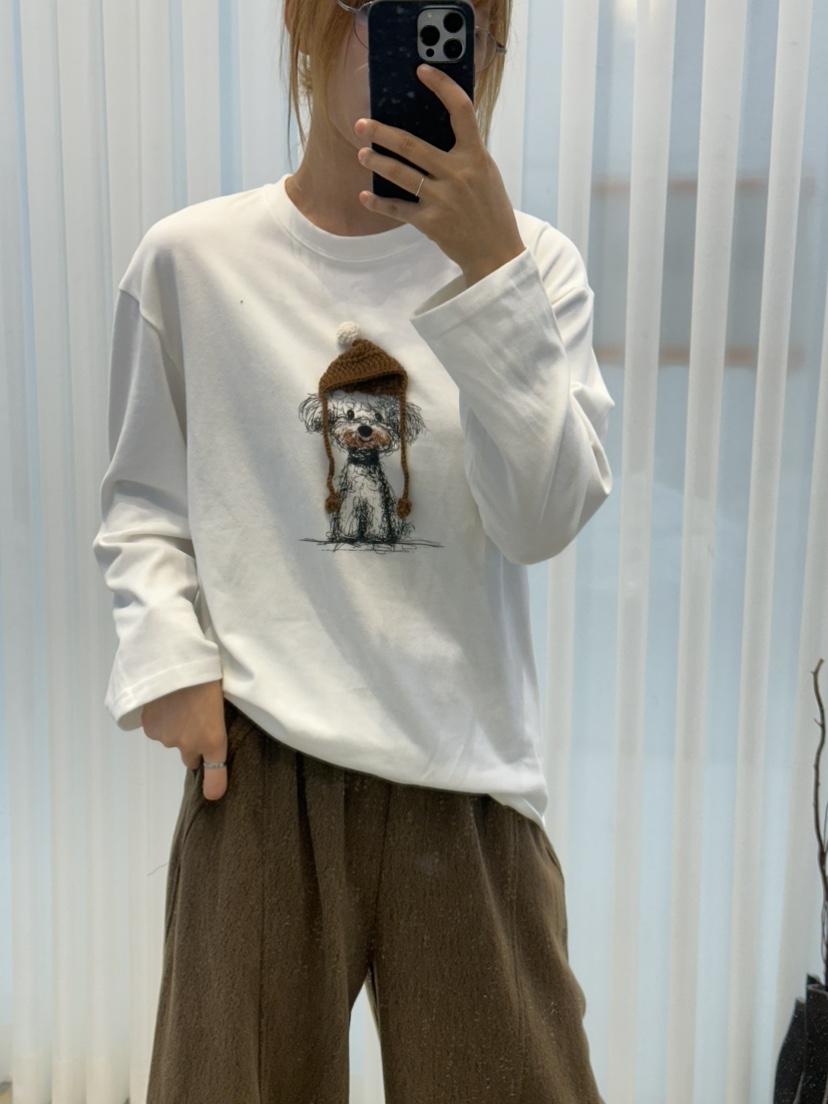 MILLIMETER東大門㊣直郵女士新款人氣熱賣職業推薦真品長袖T恤MILLIMETER/MGML長袖T恤