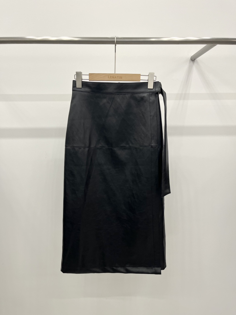 LEMATIN東大門㊣實拍女裝新品25秋冬熱賣推薦休閑職業長裙皮革LEMATIN長裙圖色1