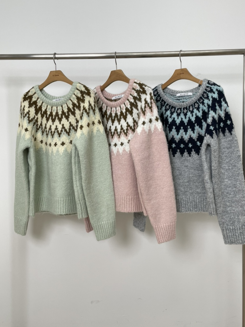 MILLIMETER東大門㊣代購女裝新品25秋冬職業人氣休閑針織衫MILLIMETER/MGML針織衫