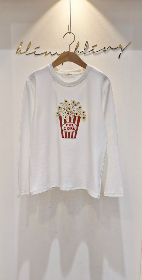 BLING BLING-S韓國代購㊣女裝新品25秋冬時尚人氣長袖T恤BLING BLING-S長袖T恤