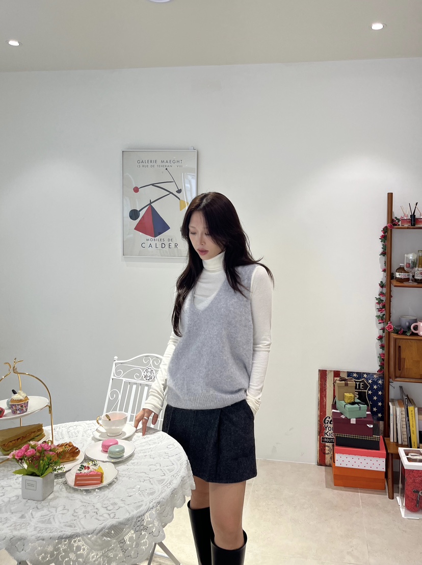 LEMATIN韓國代購㊣女士新款時尚真品熱賣推薦短裙羊毛人字紋LEMATIN短裙