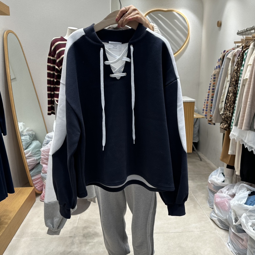 NEAR東大門㊣代購女裝新品25秋冬人氣時尚休閑真品熱賣衛衣NEAR衛衣圖色2