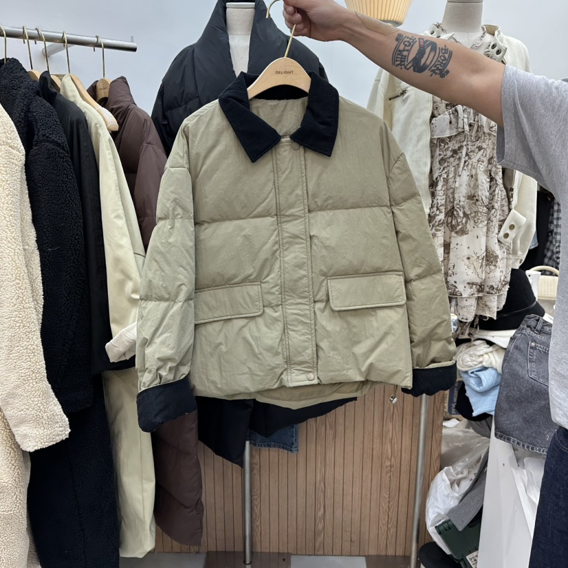 DELIGHT-Q東大門㊣直郵女裝新品真品人氣推薦短款羽絨服鴨絨DELIGHT-Q短款羽絨服圖色2