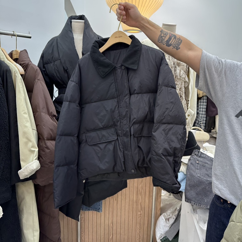 DELIGHT-Q東大門㊣直郵女裝新品真品人氣推薦短款羽絨服鴨絨DELIGHT-Q短款羽絨服圖色3