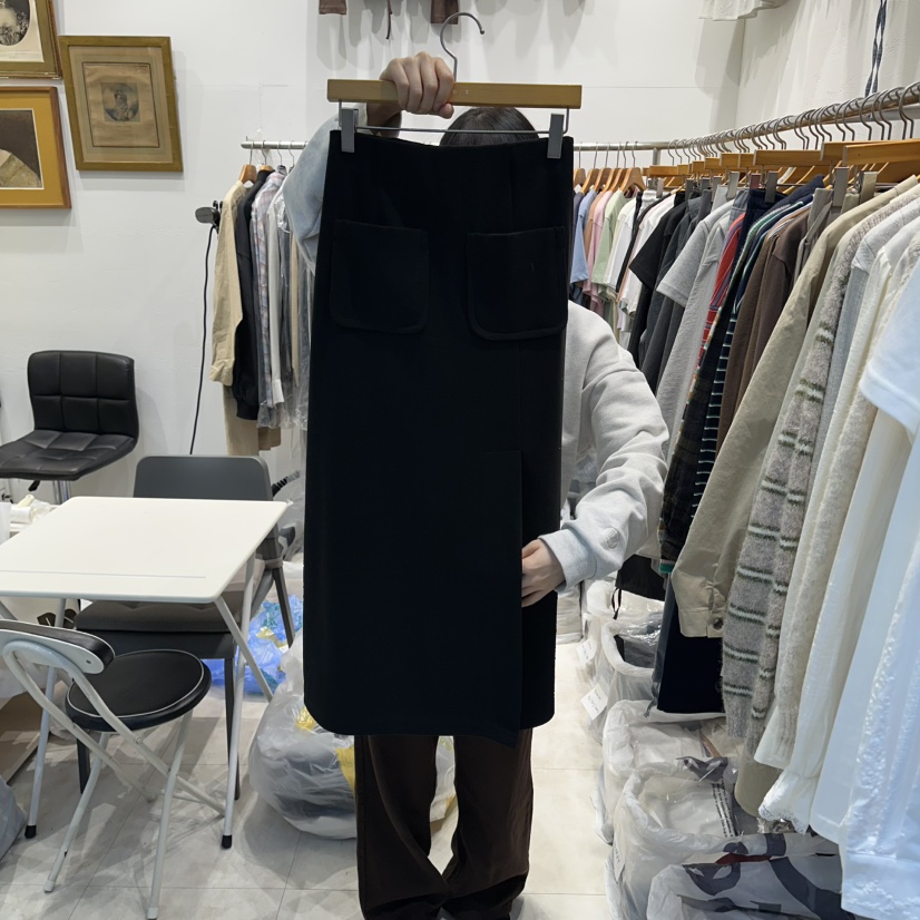 MODS-Q東大門㊣實拍女士新款真品時尚休閑熱賣推薦長裙口袋MODS-Q長裙圖色3