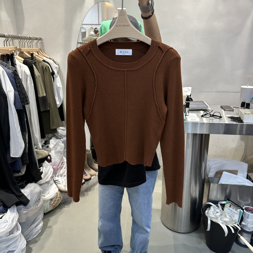 ULTRAORANGE東大門㊣直郵女裝新品推薦熱賣真品人氣25秋冬針織衫GILT/ULTRAORANGE針織衫
