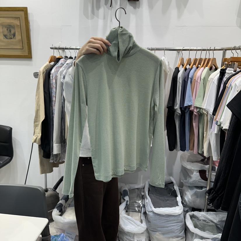 MODS-Q韓國代購㊣女裝新品時尚25秋冬人氣職業熱賣長袖T恤棉MODS-Q長袖T恤圖色2