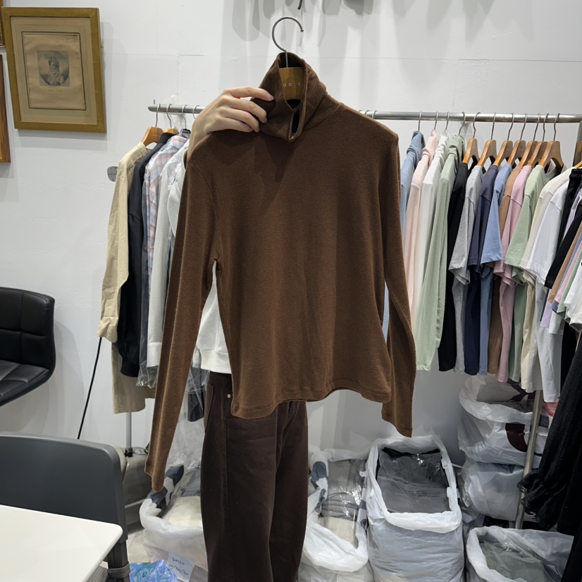 MODS-Q韓國代購㊣女裝新品時尚25秋冬人氣職業熱賣長袖T恤棉MODS-Q長袖T恤圖色5