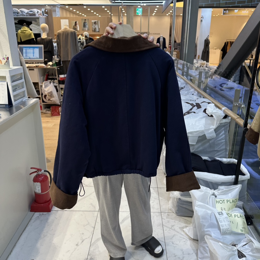 HOT PLACE東大門㊣代購女士新品熱賣推薦25秋冬真品夾克拼色HOT PLACE/DREAM GIRIS夾克