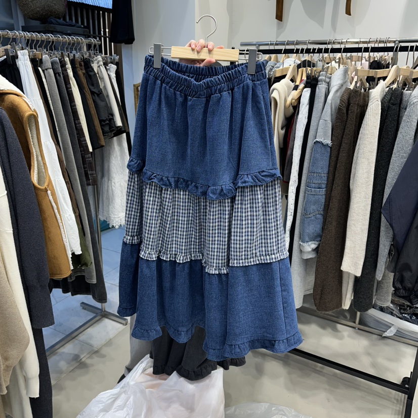 HOT PLACE韓國直郵㊣女裝新品職業時尚人氣休閑25秋冬長裙HOT PLACE/DREAM GIRIS長裙