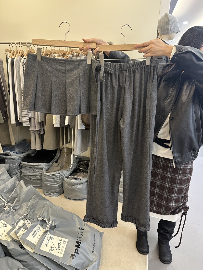 MONDAYMORING東大門㊣代購女士新款熱賣真品推薦休閑套裝羊毛MONDAYMORING套裝