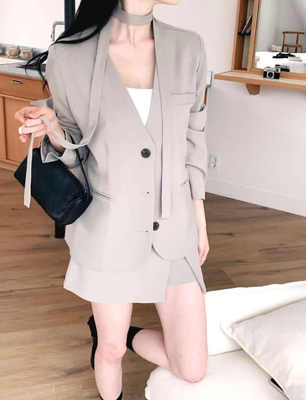 BUTTON 12韓國直郵㊣女士新款人氣休閑25秋冬時尚熱賣裙褲BUTTON 12裙褲