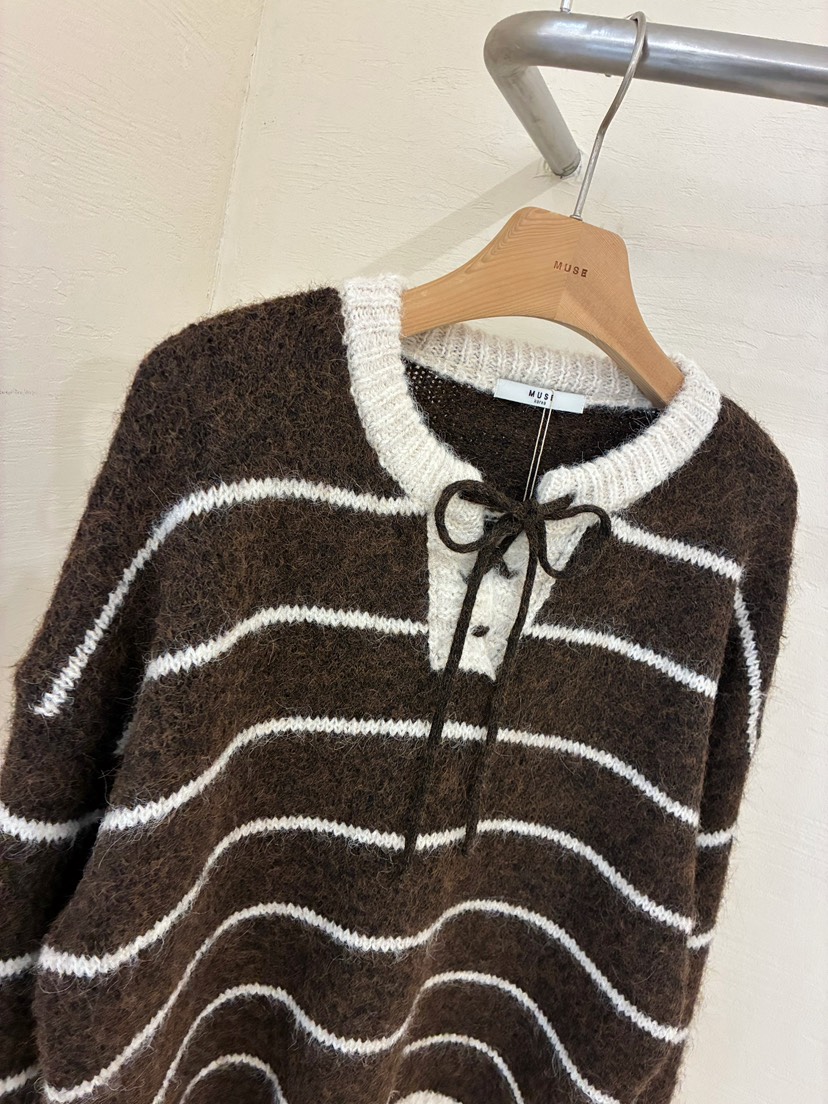 MUSE-P東大門㊣直郵女裝新款真品時尚推薦25秋冬熱賣針織衫MUSE-P針織衫