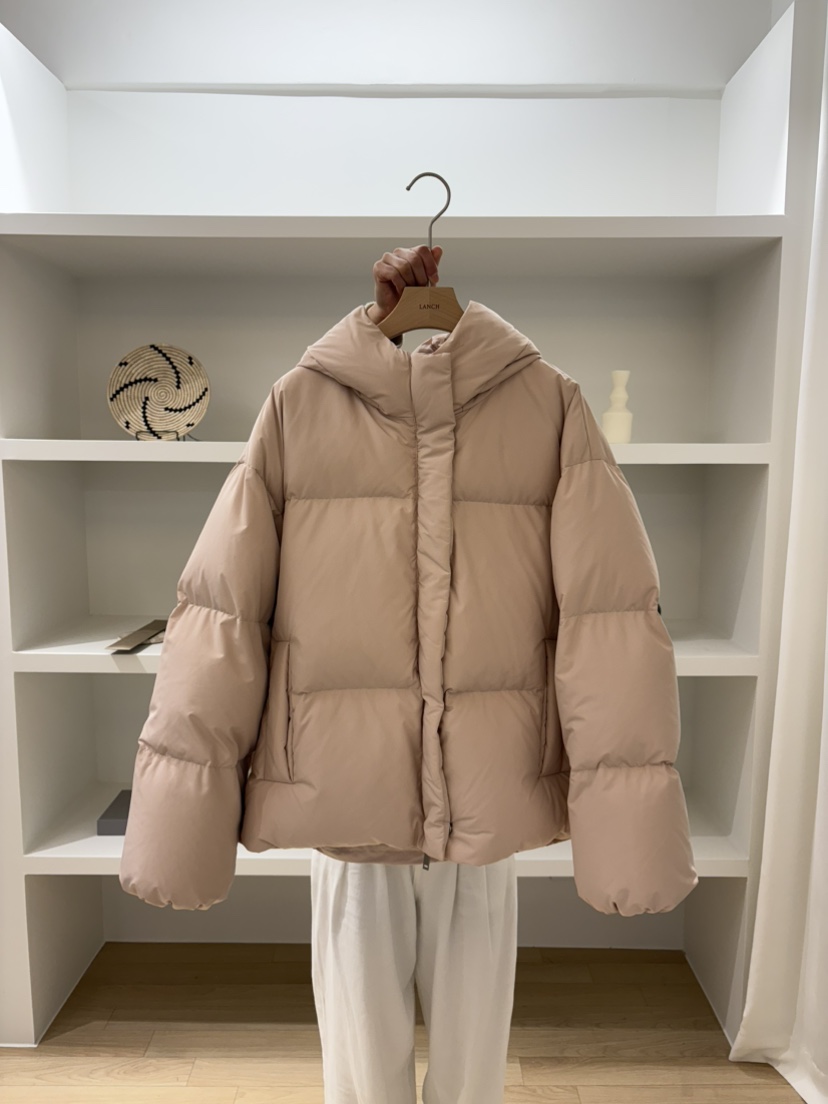 LANCH韓國直郵㊣女士新款熱賣休閑人氣推薦短款棉服連帽鴨絨LANCH短款棉服圖色2