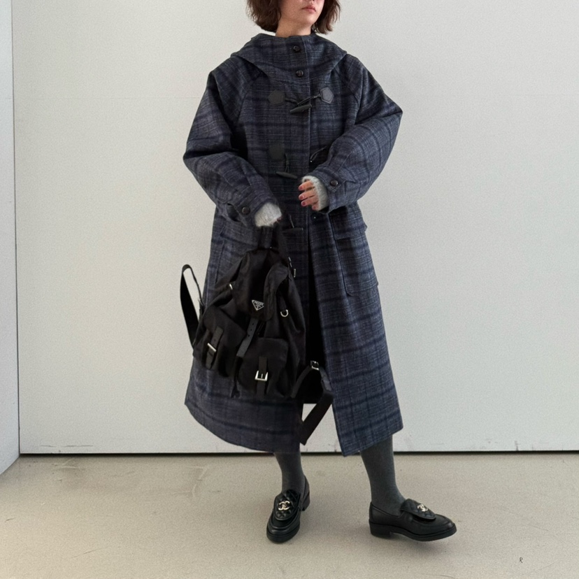 OLI SEOUL東大門㊣實拍女裝新款25秋冬熱賣真品中長款大衣OLI SEOUL中長款大衣