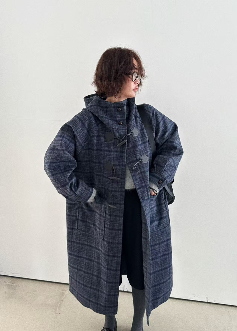 OLI SEOUL東大門㊣實拍女裝新款25秋冬熱賣真品中長款大衣OLI SEOUL中長款大衣