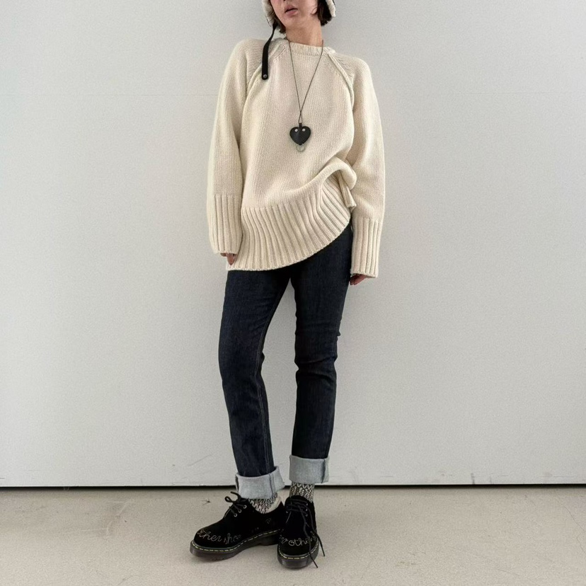 OLI SEOUL韓國直郵㊣女裝新品25秋冬職業推薦牛仔褲直筒牛仔OLI SEOUL牛仔褲