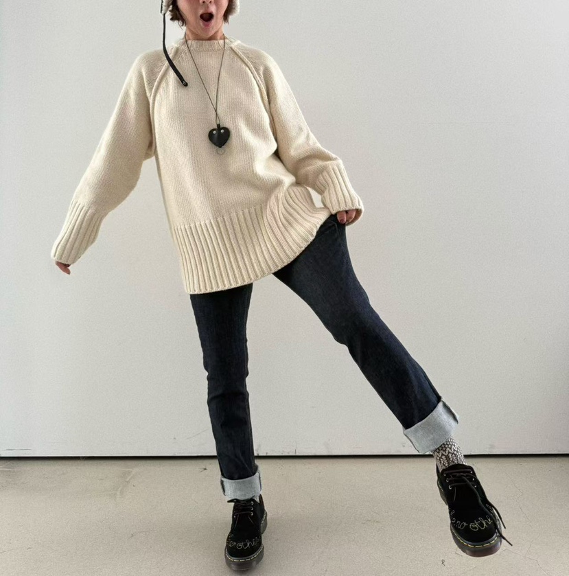 OLI SEOUL韓國直郵㊣女裝新品25秋冬職業推薦牛仔褲直筒牛仔OLI SEOUL牛仔褲