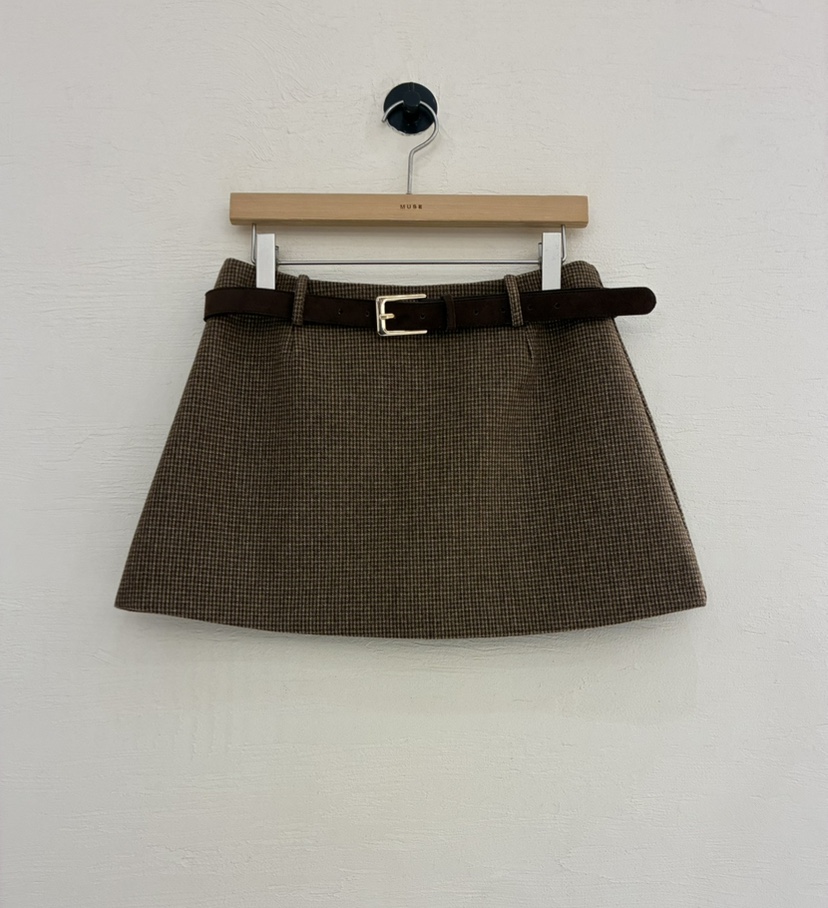 MUSE-P東大門㊣實拍女裝新款熱賣25秋冬推薦休閑職業短裙羊毛MUSE-P短裙圖色1