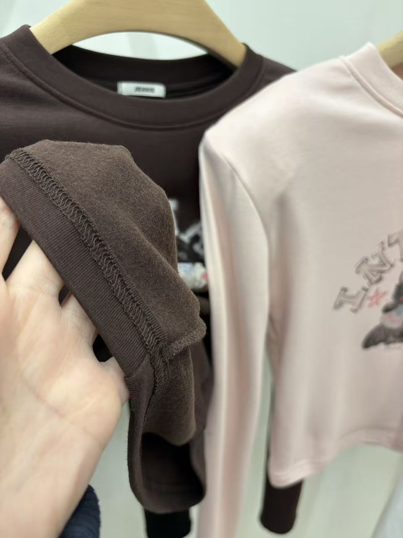 JENNIE東大門㊣直郵女士新品真品推薦休閑25秋冬時尚長袖T恤JENNIE/VENEFIT長袖T恤