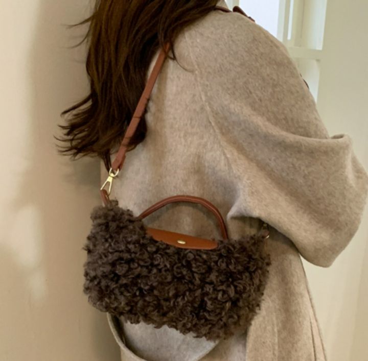 TROUVAILLE東大門㊣實拍女士新款推薦職業時尚熱賣單肩斜跨包TROUVAILLE單肩/斜跨包圖色1