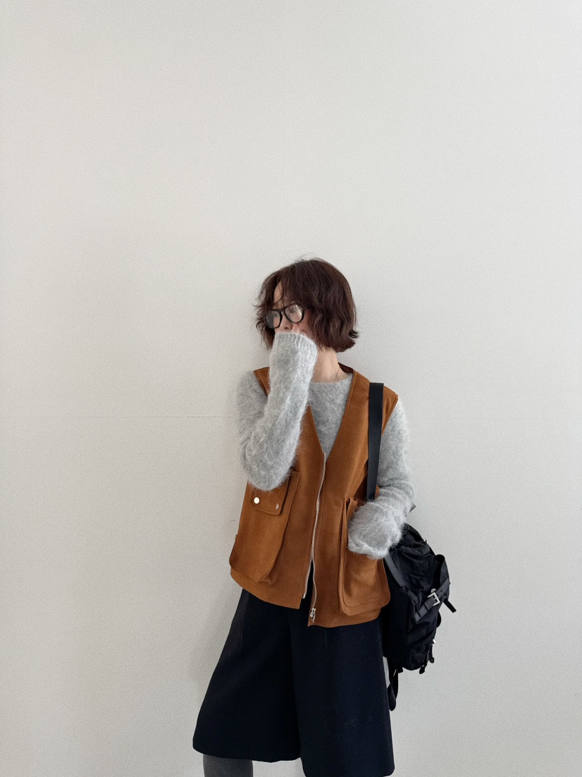 OLI SEOUL東大門㊣代購女士新款真品推薦職業人氣馬甲口袋OLI SEOUL馬甲