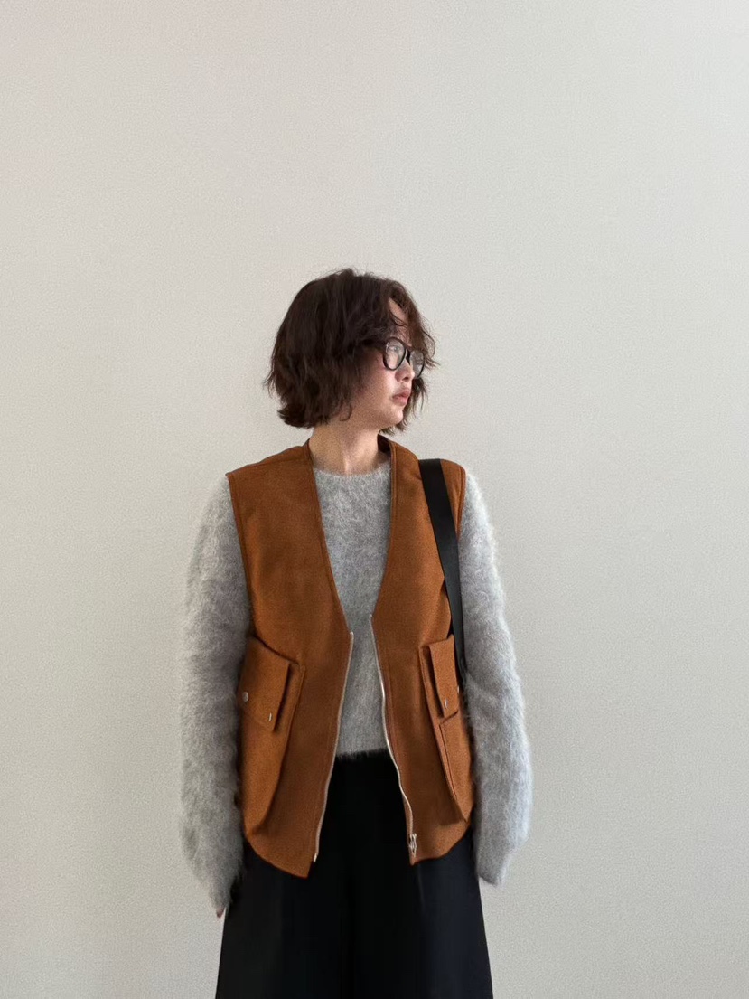 OLI SEOUL東大門㊣代購女士新款真品推薦職業人氣馬甲口袋OLI SEOUL馬甲