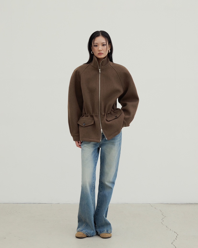 STAGE東大門㊣代購女裝新品熱賣時尚真品25秋冬職業休閑夾克STAGE夾克