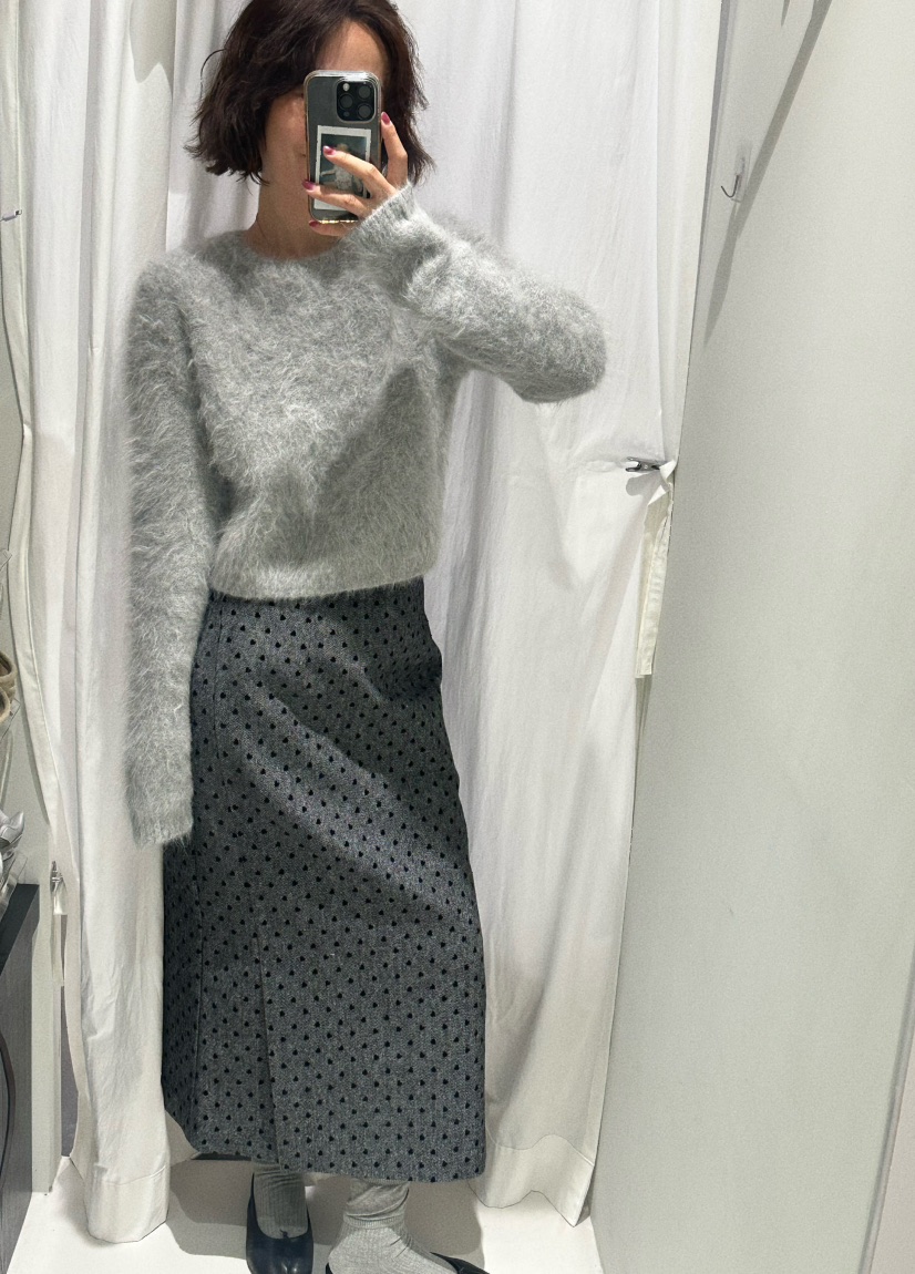 OLI SEOUL韓國代購㊣女士新品熱賣真品職業時尚人氣25秋冬長裙OLI SEOUL長裙