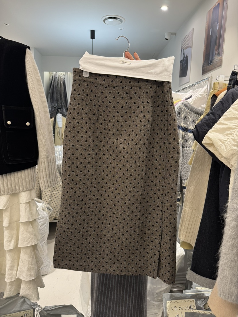 OLI SEOUL韓國代購㊣女士新品熱賣真品職業時尚人氣25秋冬長裙OLI SEOUL長裙圖色2