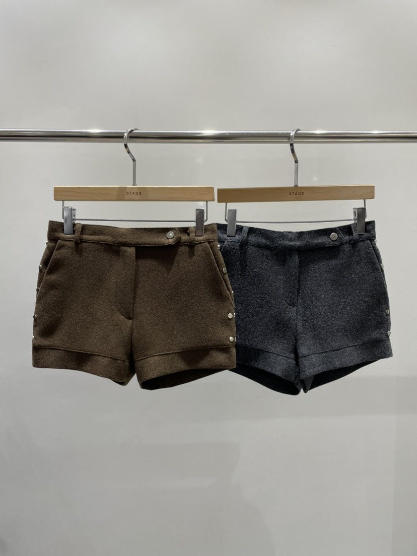 STAGE東大門㊣代購女裝新款職業時尚真品25秋冬休閑推薦短褲STAGE短褲